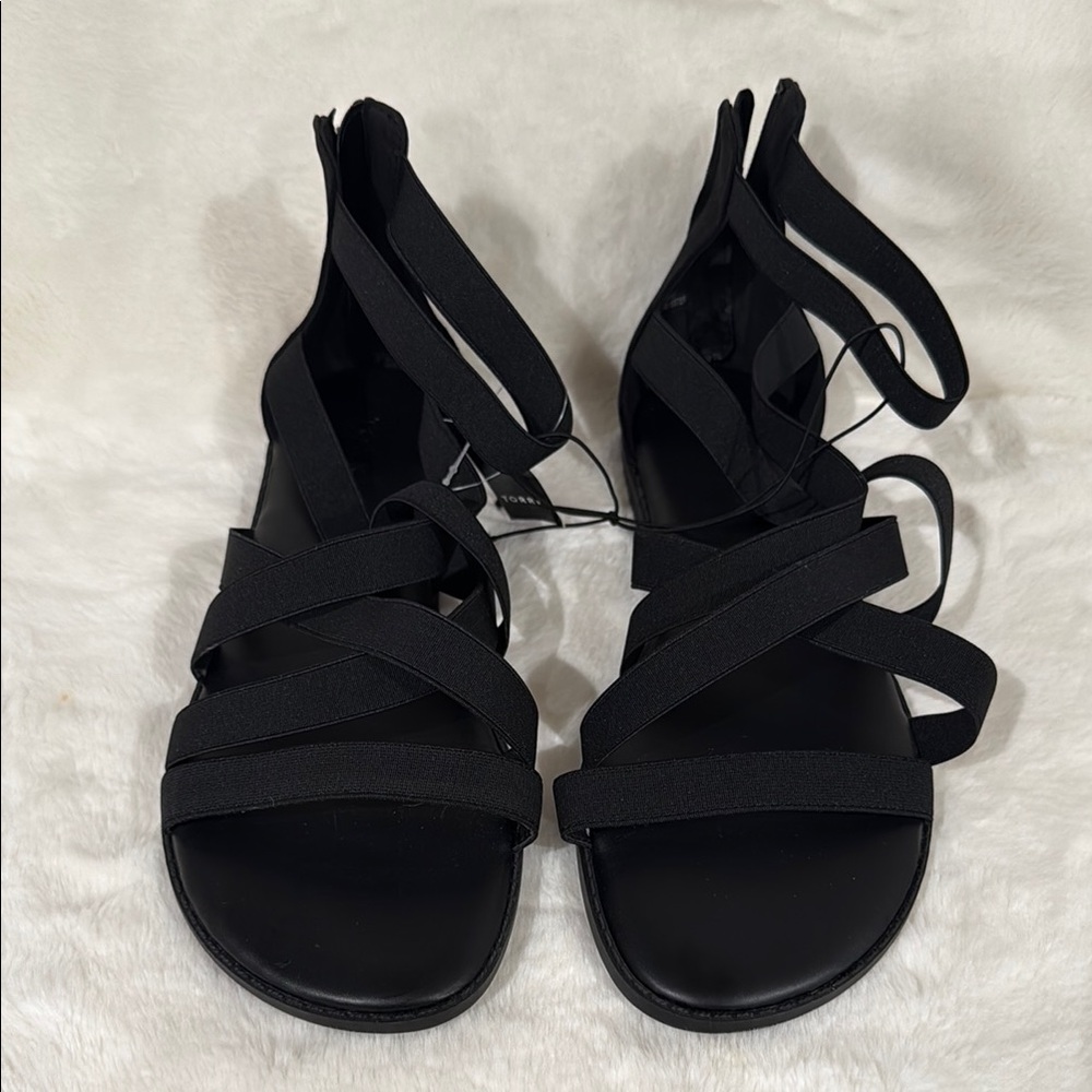 Black Gladiator Sandals